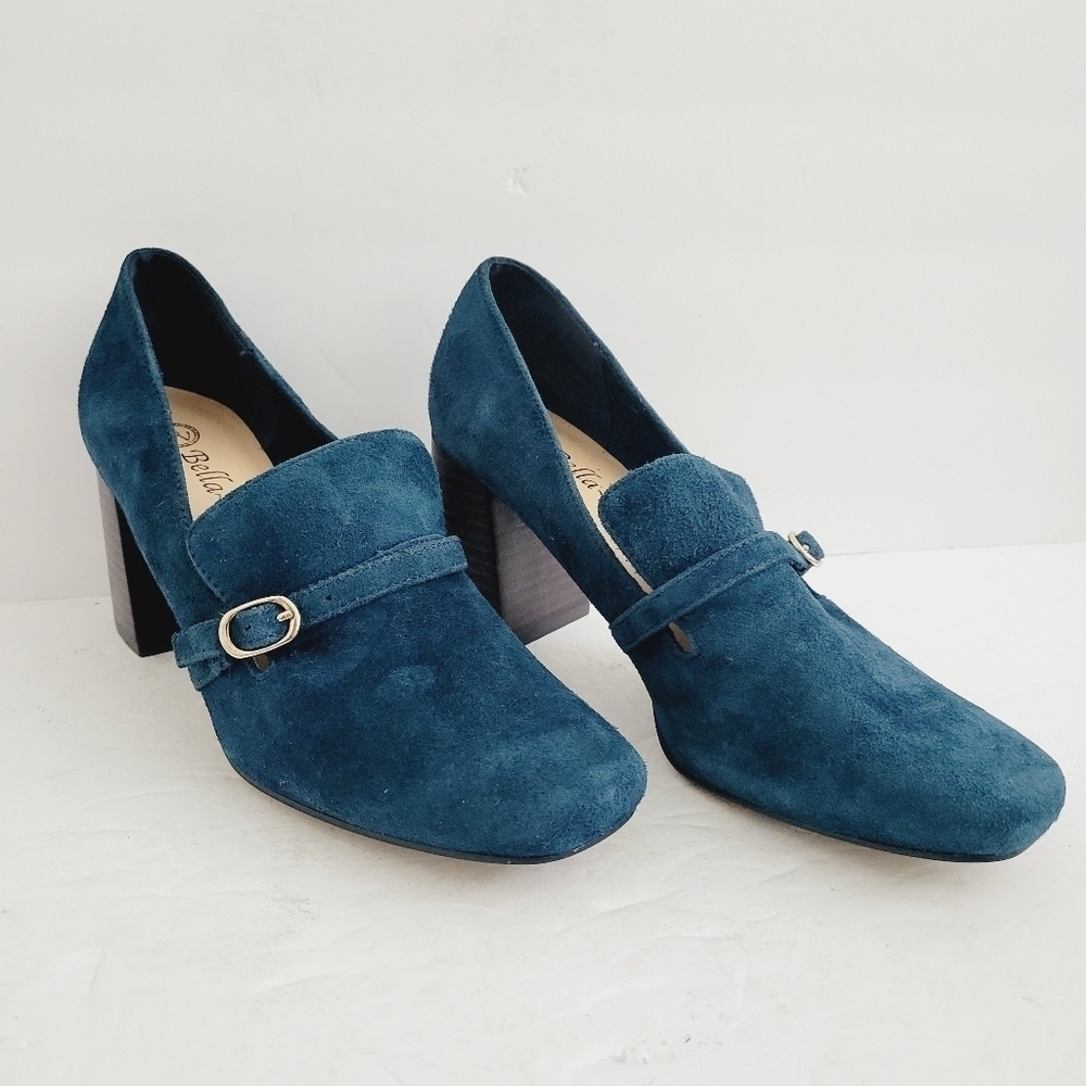 New Bella Vita Ashton Pump Navy Suede Leather, Size 7,5